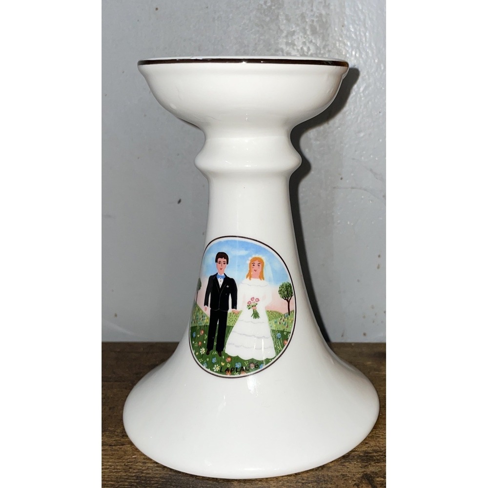 VILLEROY & BOCH Naif Wedding CANDLE HOLDER  Luxembourg Vintage
